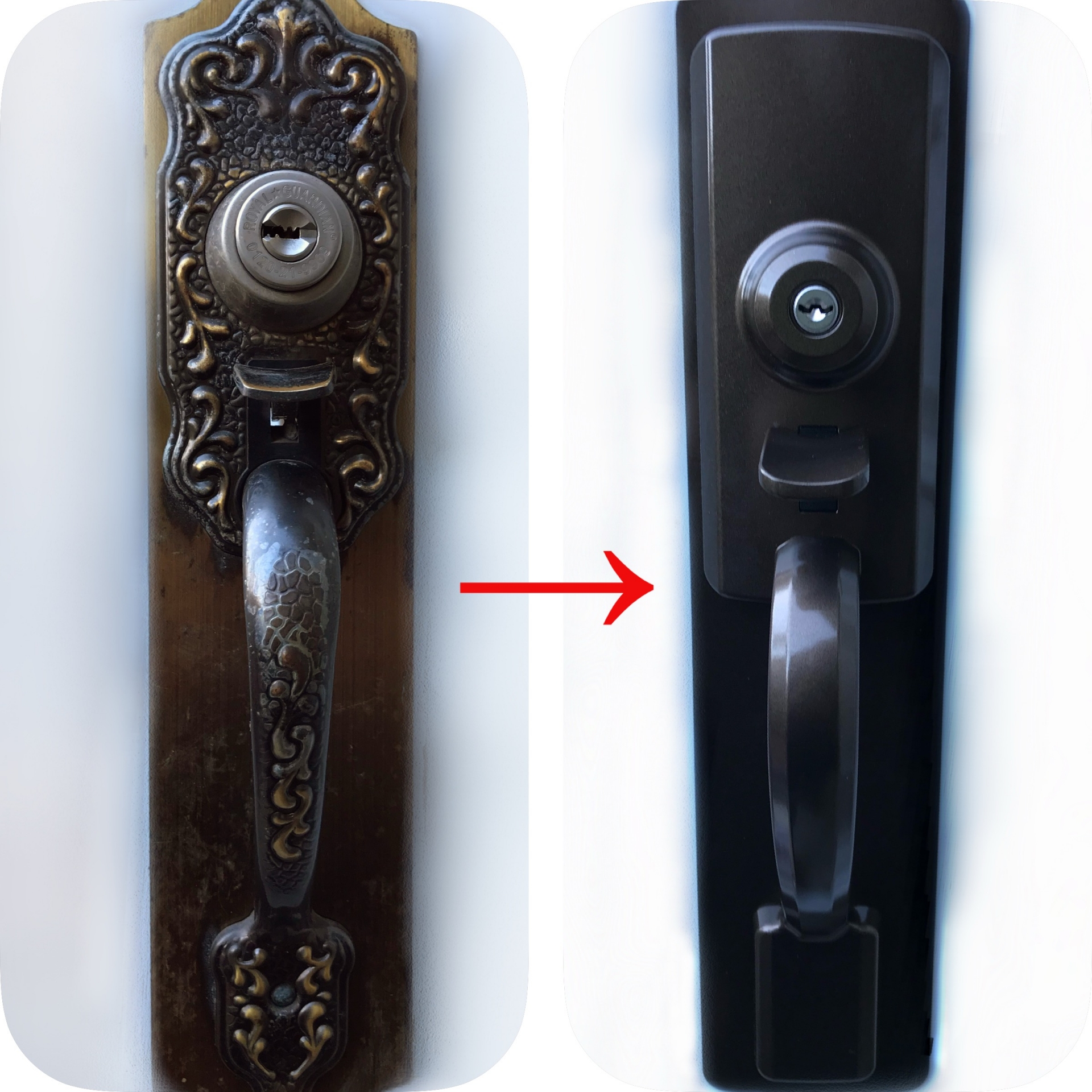 ミワ 装飾錠交換