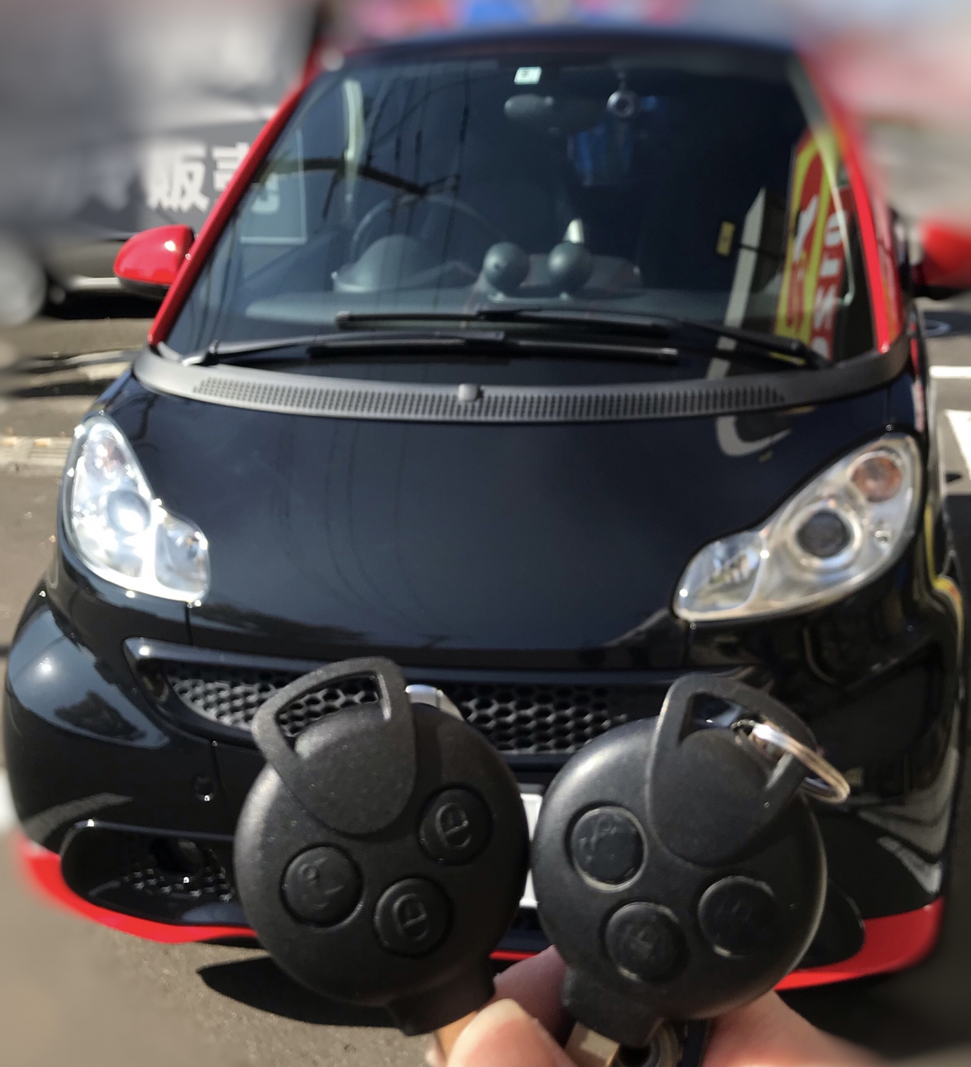 smart fortwo イモビ付キーレス登録