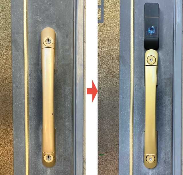 プッシュプル用デジタルキー取付